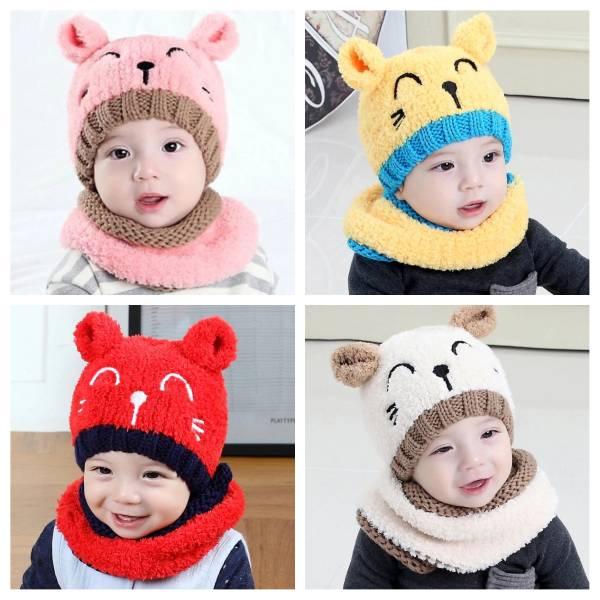 Bonnet Hiver pour Bébé - Doublé de polaire - PouponMalin