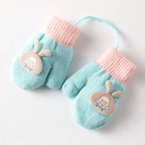Moufles bébé en laine tricotée - PouponMalin