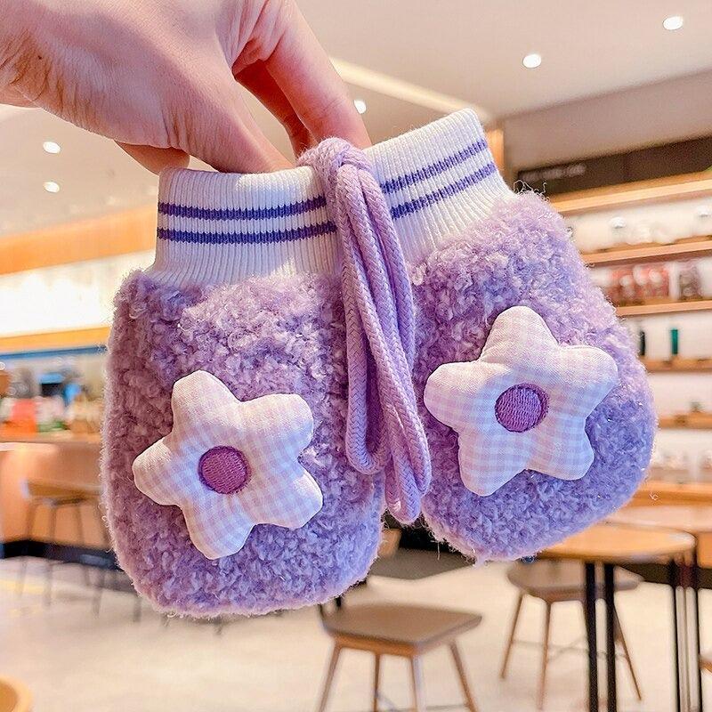 Moufles en Laine Bébé pour Fille - PouponMalin